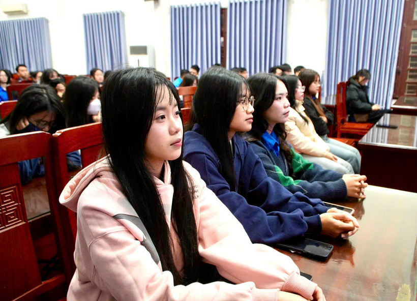 Các bạn đoàn viên, thanh niên tham dự Hội nghị.