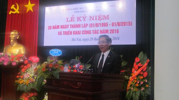 Chi hội luật gia Đoàn luật sư TP. Hà Nội tổ chức lễ kỷ niệm 20 năm ngày thành lập và triển khai công tác năm 2016 55 cn chien