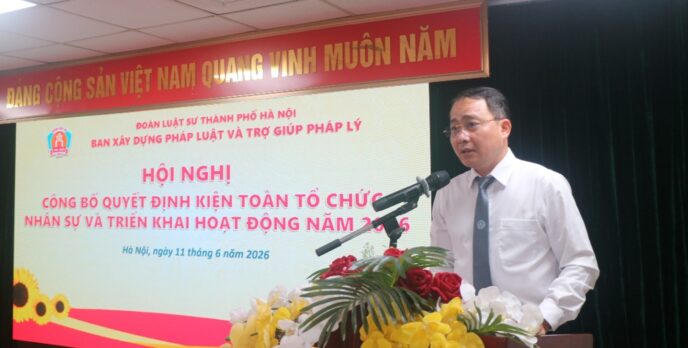 BAN XÂY DỰNG PHÁP LUẬT VÀ TRỢ GIÚP PHÁP LÝ NHIỆM KỲ XI ĐOÀN LUẬT SƯ THÀNH PHỐ HÀ NỘI KIỆN TOÀN 3 LS Huynh Phuong Nam