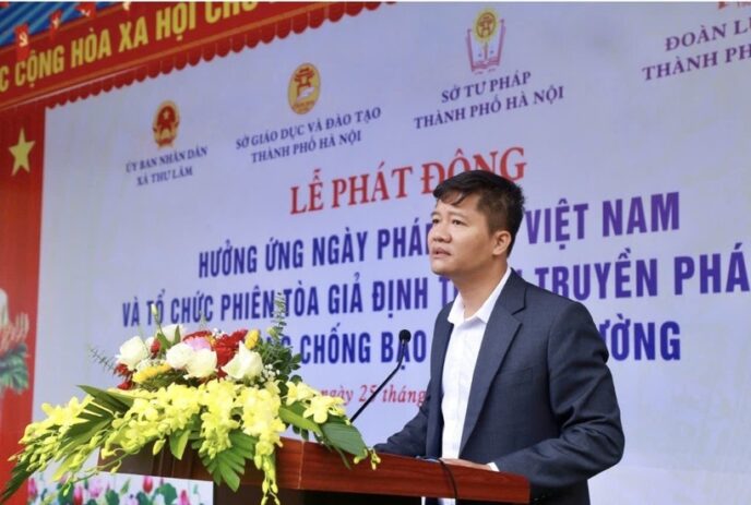 Đoàn Luật sư TP. Hà Nội cùng UBND xã Thư Lâm tổ chức phiên tòa giả định hưởng ứng Ngày Pháp luật Việt Nam 1 TGm2