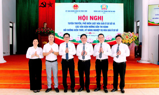 ĐOÀN LUẬT SƯ THÀNH PHỐ HÀ NỘI TUYÊN TRUYỀN LUẬT HOÀ GIẢI CƠ SỞ TẠI XÃ PHÚC SƠN 2 TTPL PS1
